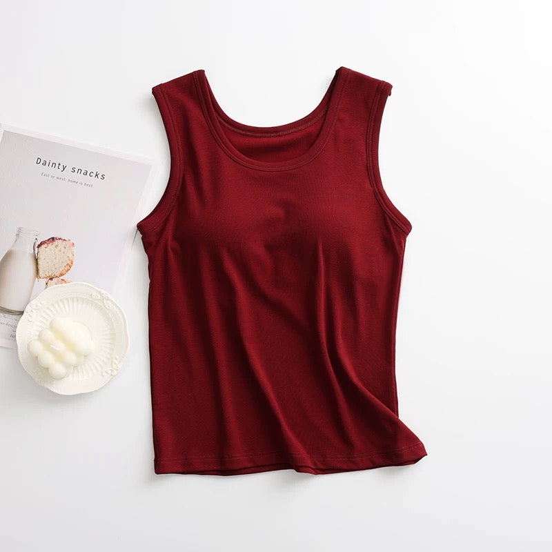Lily Causal Built-In Bra Tank Top